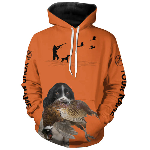 English Springer Spaniel Pheasant Hunting clothes, best personalized Upland hunting clothes FSD3910