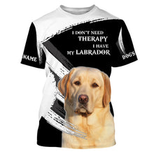 Load image into Gallery viewer, Yellow Labrador Custom Name Full print Shirts, Funny Dog saying shirts, Personalized Gift FSD3117