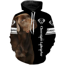 Load image into Gallery viewer, Chocolate Lab 3D All Over Printed Shirts, Hoodie, T-shirt Labrador Retriver Dog Gifts for Lab Lovers FSD2016