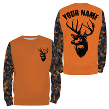 Load image into Gallery viewer, Deer hunting Custom Name Full Printing Orange Shirts, Personalized hunting Shirt for Men, Women - FSD3131