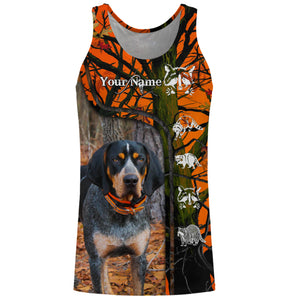 Bluetick Coonhound Hunting Coon Hunter orange camo 3D All over printed Shirt, Hoodie FSD3861