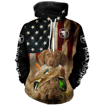 Load image into Gallery viewer, Best Duck Hunting Dog Chesapeake Bay Retriever American flag 3D All over printed Shirts FSD3863