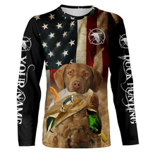 Load image into Gallery viewer, Best Duck Hunting Dog Chesapeake Bay Retriever American flag 3D All over printed Shirts FSD3863