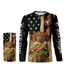 Load image into Gallery viewer, Best Duck Hunting Dog Chesapeake Bay Retriever American flag 3D All over printed Shirts FSD3863