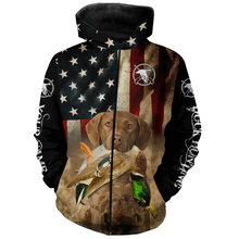 Load image into Gallery viewer, Best Duck Hunting Dog Chesapeake Bay Retriever American flag 3D All over printed Shirts FSD3863