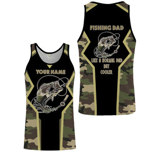 Bass tattoo Fishing Dad Fishing gifts for Dad Like a Normal Dad But Cooler custom Name Full printing shirts FSD1754