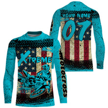 Load image into Gallery viewer, American Flag Motocross Jersey Custom Youth Men Dirt Bike Shirt MX Racing Motorcycle Off-road NMS1417