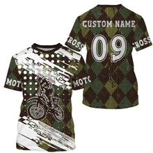 Load image into Gallery viewer, Personalized Motocross Jersey UPF30+ Kid&amp;Adult Custom Dirt Bike Racing Shirt Off-road Motorcycle| NMS614
