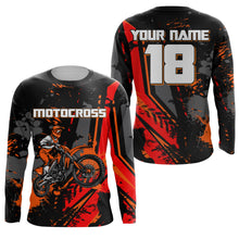 Load image into Gallery viewer, Custom Motocross Jersey Youth Mens UPF30+ Red Dirt Bike Shirt MX Racing Off-road Motorcycle Shirt NMS1400