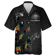 Load image into Gallery viewer, Men Women Custom Hawaiian Bowling Shirt, Strike Bowlers Jersey Short Sleeve Button-down Cool Shirt NBH103