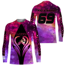 Load image into Gallery viewer, Biker Girl Riding Jersey Personalized Shirt Off-road Love Motocross Female Dirt Bike Rider| NMS502