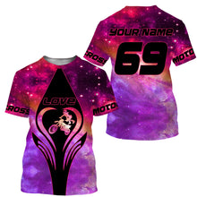 Load image into Gallery viewer, Biker Girl Riding Jersey Personalized Shirt Off-road Love Motocross Female Dirt Bike Rider| NMS502