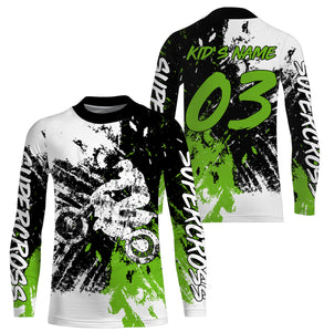 Personalized Supercross Jersey Custom Number Motorcycle Riding Shirt Off-Road Rider Dirt Bike Racing| NMS543