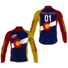 Load image into Gallery viewer, CO Flag Colorado BMX Men&amp;Women Cycling Jersey Custom Cyclist Shirt Bicycle Riders Cross Country Biking| NMS798