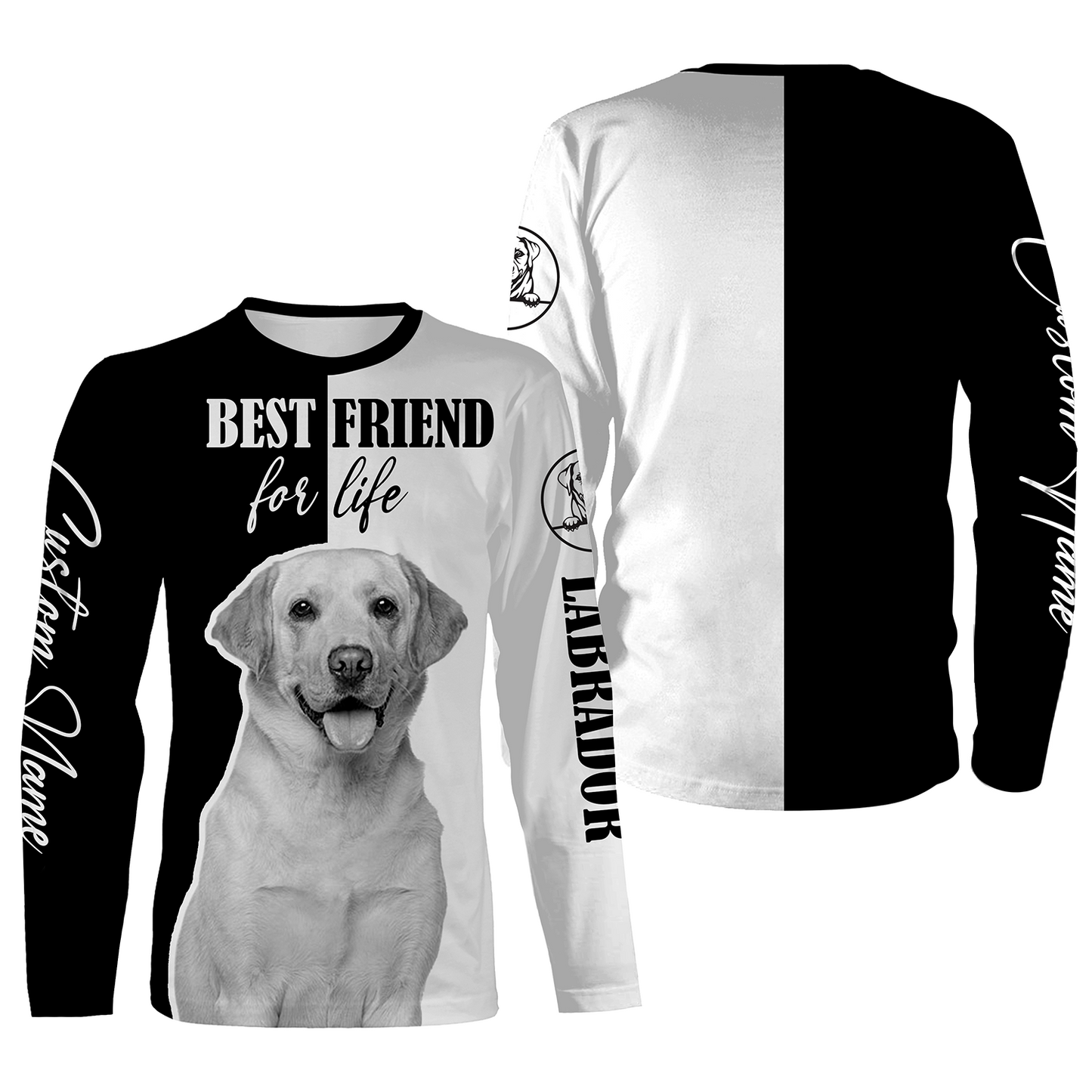 Labrador Retriever Shirt - Best Friend For Life Labrador Shirt for Men Women Lab Mom Lab Dad Shirt| JTSD348