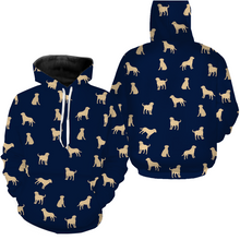 Load image into Gallery viewer, Labrador Retriever Lover Hoodie Long Sleeve Blue Shirt Kid Adult Shirt Lab Owner Labrador Owners| JTSD350