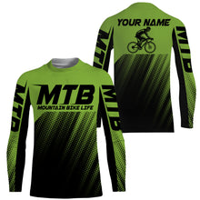 Load image into Gallery viewer, MTB Jersey, Personalized Cycling Shirt for Cyclist, Bike Rider, Cycling Racing, Biking Shirt| JTS441