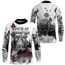 Load image into Gallery viewer, Personalized Hiking Shirt Life Is An Adventure I Love Hiking Tshirt Hike Jersey for Hikers, Man, Father| SP18