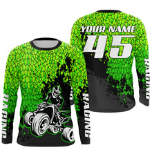 Load image into Gallery viewer, Personalized ATV Motocross Jersey Green UPF30+ Men Kid Quad Bike Shirt ATV MX Off-Road Riding Shirt PDT561