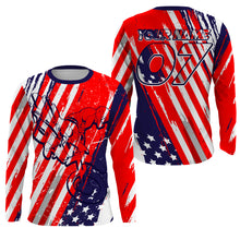 Load image into Gallery viewer, Kid&amp;adult custom MX racing jersey UV extreme USA Flag Motocross offroad dirt bike motorcycle shirt PDT202