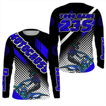 Load image into Gallery viewer, Custom Dirt Bike Jersey Adult&amp;Youth UPF30+ Extreme Blue Motocross Shirt Boys Girls MX Long Sleeve PDT525