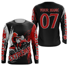 Load image into Gallery viewer, Men Kid ATV Motocross Jersey Personalized UPF30+ Quad Bike Shirt Red ATV MX Riding Off-Road Jersey PDT563
