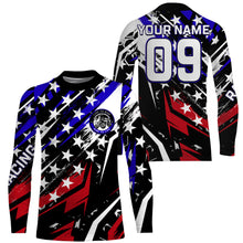 Load image into Gallery viewer, American Flag ATV Motocross Jersey Kid Men UPF30+ Quad Bike Shirt Patriotic ATV Off-Road Racing PDT571