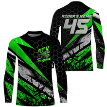 Load image into Gallery viewer, Extreme ATV Motocross Jersey Green UPF30+ Kid Men Quad Bike Shirt Custom ATV MX Off-Road Jersey PDT573