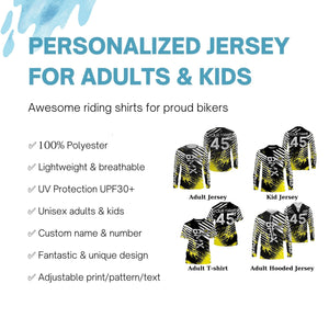 Custom BMX racing jersey UPF30+ kid youth adult BMX bike shirts Bicycle motocross cycling racewear| SLC108