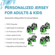 Load image into Gallery viewer, Motocross Personalized Jersey UV Shirt Adults &amp; Kids Dirt Bike Racing Motorcycle Off-road Riders| NMS591