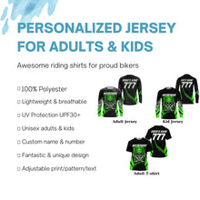 Load image into Gallery viewer, Skull Motocross kid men women jersey personalized dirt bike UPF30+ off-road motorcycle shirt PDT357