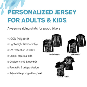 Jersey for Motocross youth men women UPF30+ personalized MX racing extreme dirt bike off-road shirt PDT231