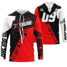 Load image into Gallery viewer, Extreme Motocross Jersey Personalized UPF30+ Racing Shirt Dirt Bike Off-road Biker Motorcycle - Red| NMS630