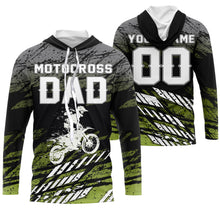 Load image into Gallery viewer, Motocross Dad Personalized Riding Jersey MX Dad Biker Shirt Dirt Bike Racing Dad Motorcycle Gift| NMS522