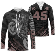 Load image into Gallery viewer, Camo Tire Track Motocross Jersey UPF30+ Custom Number Motorcycle Shirt Off-Road Dirt Bike Racing| NMS551