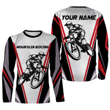 Load image into Gallery viewer, Personalized Mountain Biking Jersey - Custom Name Unisex MTB Jersey Cycling Shirt Mountain Bike Shirt - JTS414