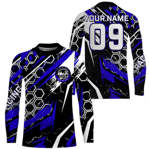 Blue custom number name Motocross racing jersey adult&kid dirt bike Live to Ride off-road MX shirt PDT182