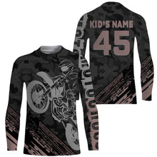 Load image into Gallery viewer, Camo Tire Track Motocross Jersey UPF30+ Custom Number Motorcycle Shirt Off-Road Dirt Bike Racing| NMS551