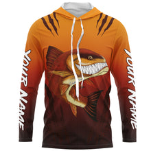 Load image into Gallery viewer, Redfish puppy drum fishing art custom name with angry redfish ChipteeAmz&#39;s art UV protection shirts AT030