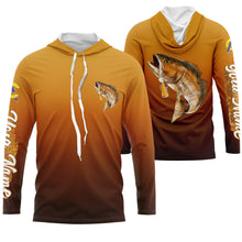 Load image into Gallery viewer, Redfish fishing custom name with Redfish drinking beer ChipteeAmz's art UV protection shirts AT013