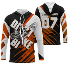 Load image into Gallery viewer, Orange custom dirt bike jersey UPF30+ kid&amp;adult riders motocross racing off-road motorcycle shirt| NMS880