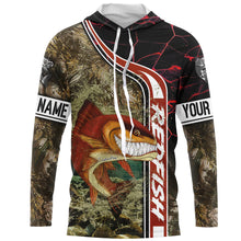 Load image into Gallery viewer, Redfish puppy drum fishing custom name with ChipteeAmz's art UV protection shirts AT021