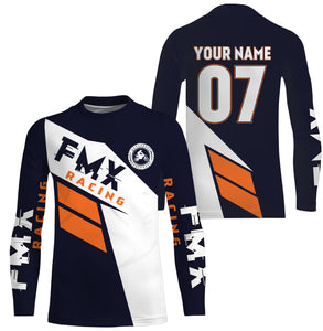 Personalized FMX Jersey UPF30+ Freestyle Motocross Shirt Adults & Kid Dirt Bike Riders Motorcycle Racing| NMS689