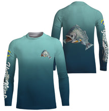 Load image into Gallery viewer, Speckled Trout fishing custom name with Trout drinking beer ChipteeAmz's art UV protection shirts AT014