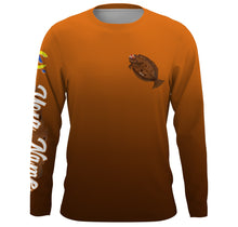Load image into Gallery viewer, Flounder fishing custom name with angry Flounder ChipteeAmz's art UV protection shirts AT016