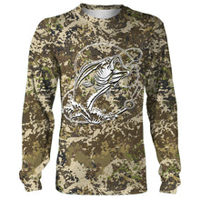 Load image into Gallery viewer, Bass fishing camo all over print shirts personalized gift TATS66