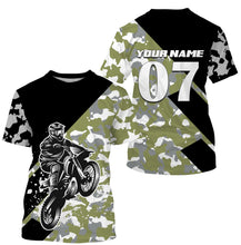 Load image into Gallery viewer, Custom Dirt Bike Jersey UPF30+ UV Protect, Camo Motocross Off-Road Motorcycle Riders Racewear| NMS438