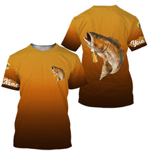 Load image into Gallery viewer, Redfish fishing custom name with Redfish drinking beer ChipteeAmz's art UV protection shirts AT013