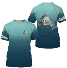 Load image into Gallery viewer, Speckled Trout fishing custom name with Trout drinking beer ChipteeAmz's art UV protection shirts AT014