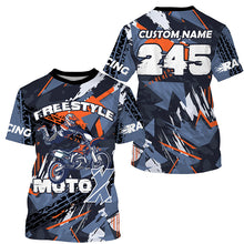 Load image into Gallery viewer, Motocross jersey customized number&amp;name UPF30+ freestyle dirt bike racing off-road shirt kid&amp;adult PDT292